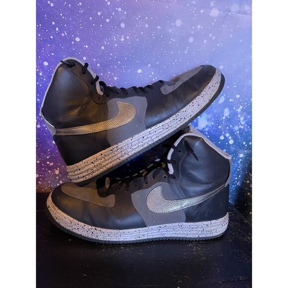 Nike Lunar Force 1 NS Hi Premium Men’s 13 Athletic Shoes 616767-002 Anthracite - Picture 1 of 15